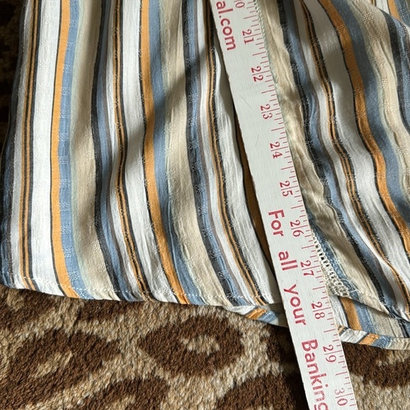 NWT Lola P. Sleeveless Blouse Top Womens S Stripes Bohemian crochet Embroidery - Picture 10 of 11